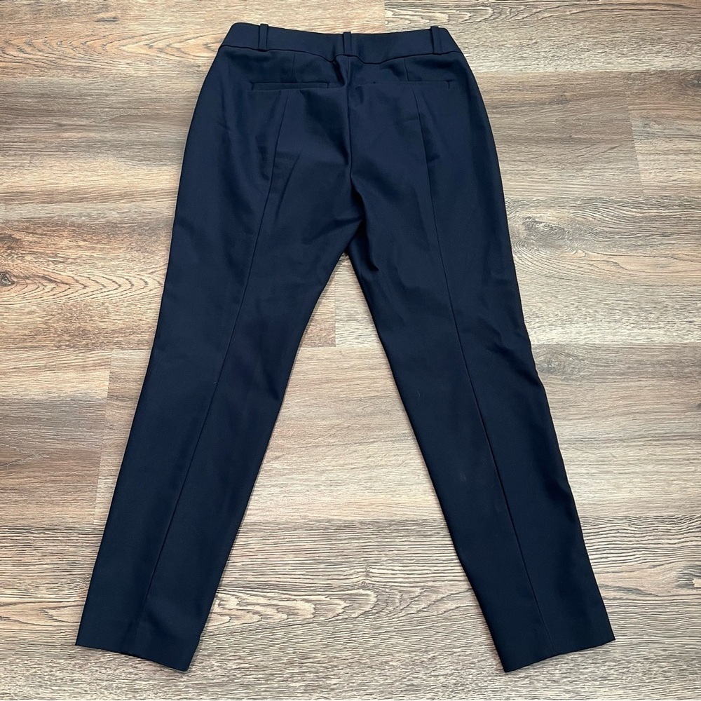 Ann Taylor LOFT Julie Skinny Tailored Work Pants in size 4 Petite Navy Blue - Picture 5 of 9